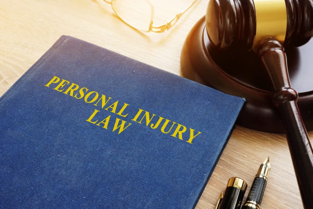 Closeup of a book on the desk of a Spartaburg personal injury law firm